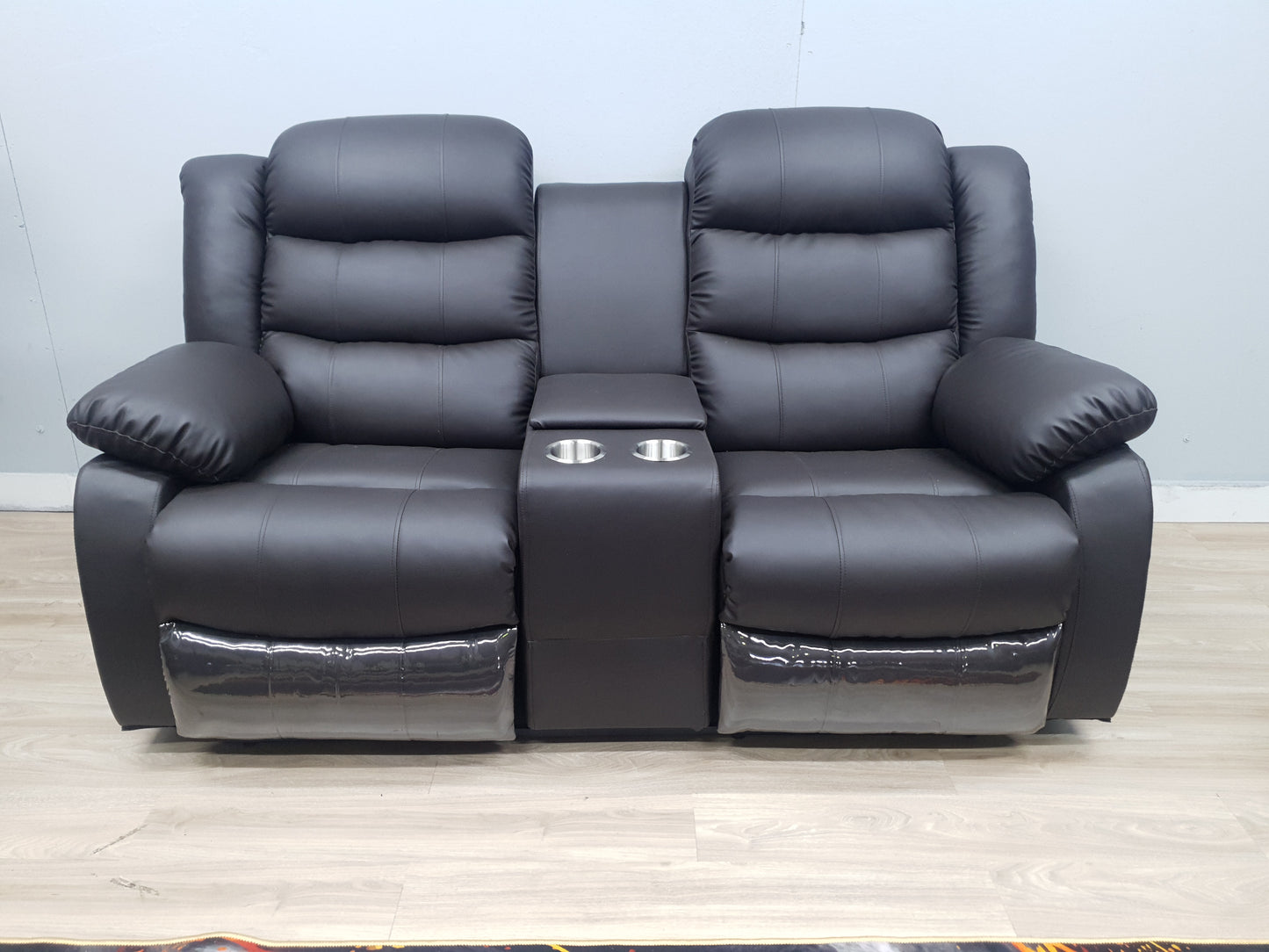 Microfiber Leather 6-Seater Recliner Lounge Set