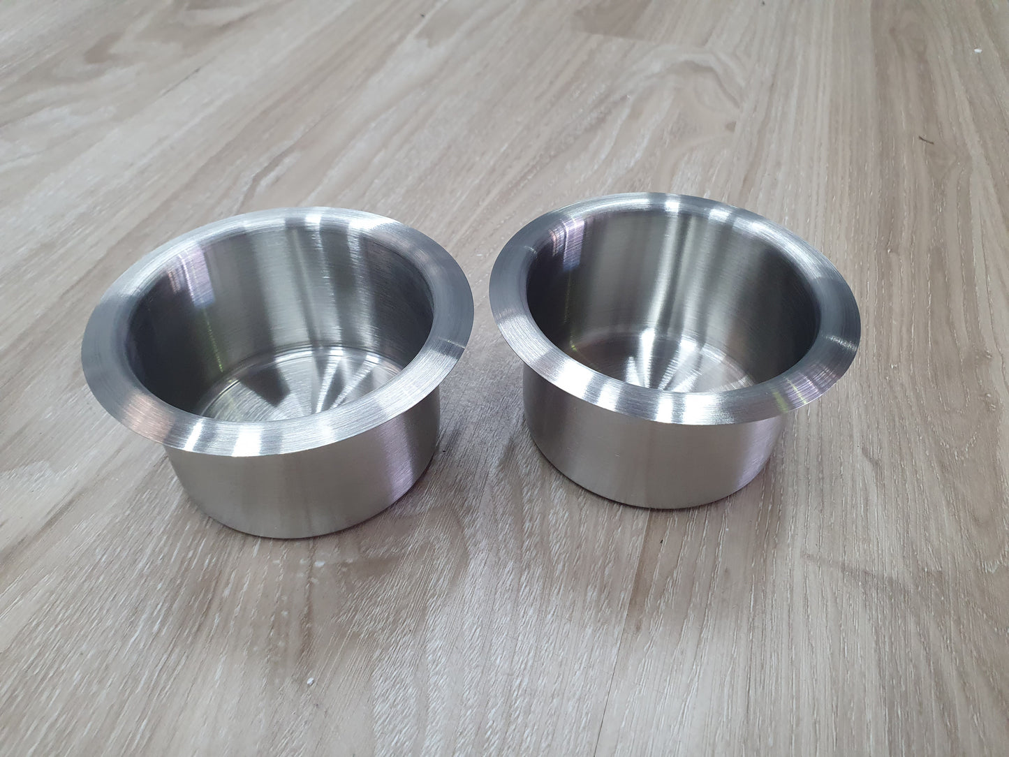 Set of 2 Stainless Steel Replacement Cup Holders for Recliner Couch/ Chair