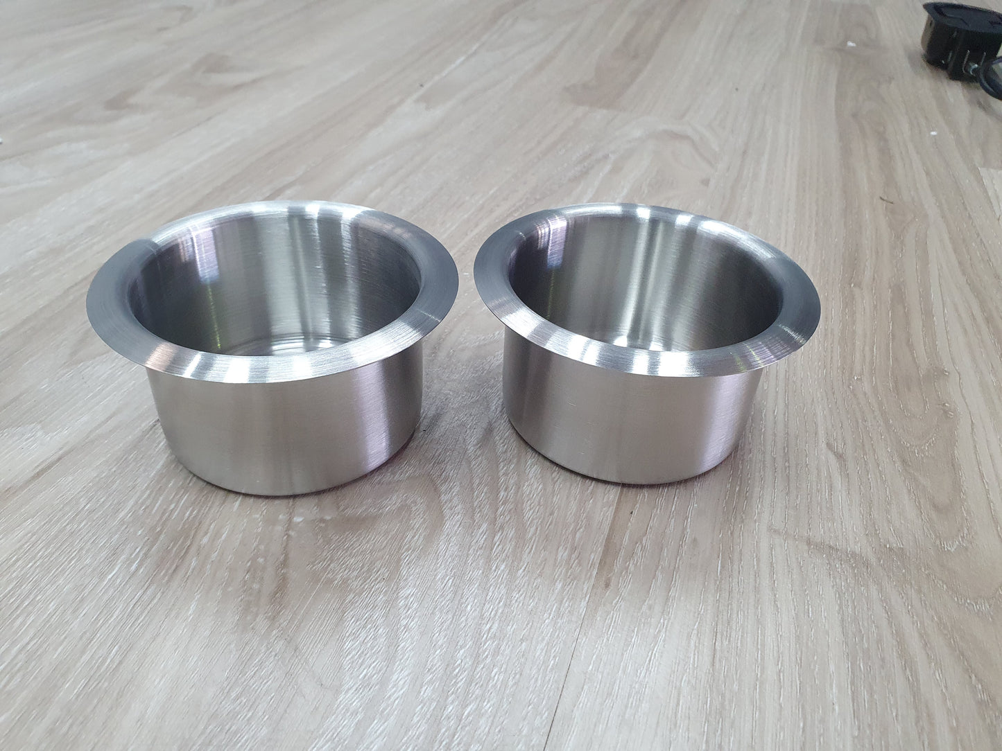 Set of 2 Stainless Steel Replacement Cup Holders for Recliner Couch/ Chair