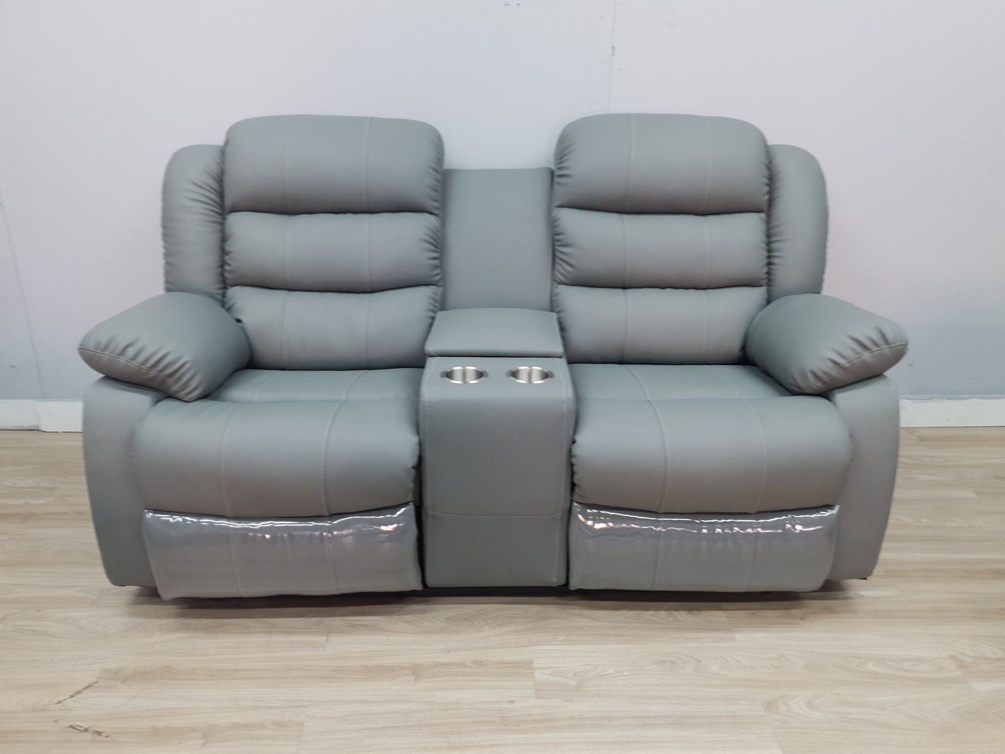 Full Euro Leather Electric 2 Seater Cinema Recliner Couch - Sofa