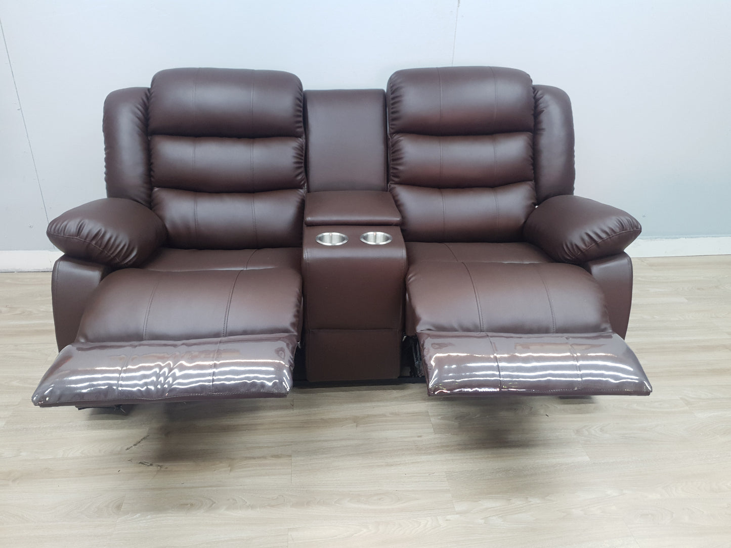 Mopane 100% Genuine Leather 2 Seater Electric Cinema Recliner Chair Sofa