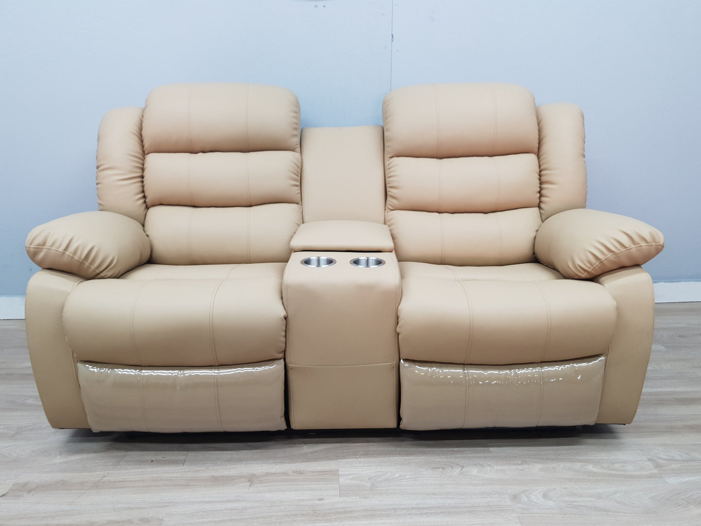 Full Euro Leather Electric 2 Seater Cinema Recliner Couch - Sofa