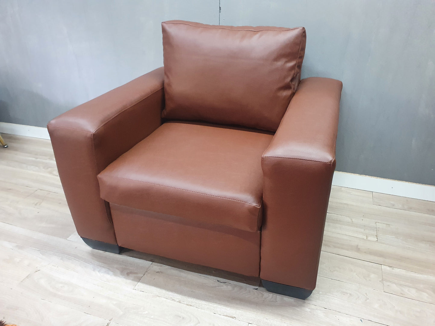 Manhattan Leather Couch Sofa