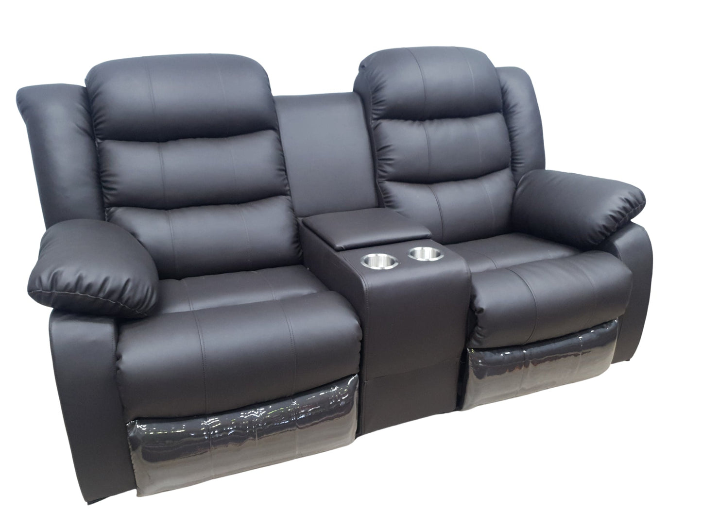 Full Euro Leather Electric 2 Seater Cinema Recliner Couch - Sofa