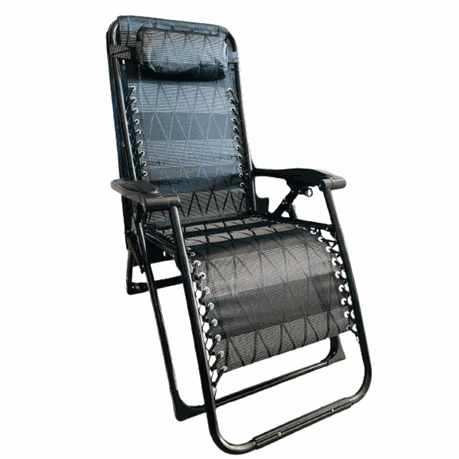 2 Folding Pool / Beach Reclining Chairs with Armrest