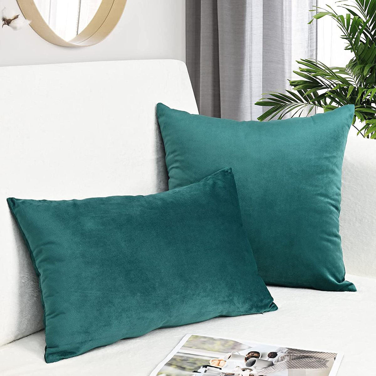 Just Home 2 Pack Throw Pillow Set