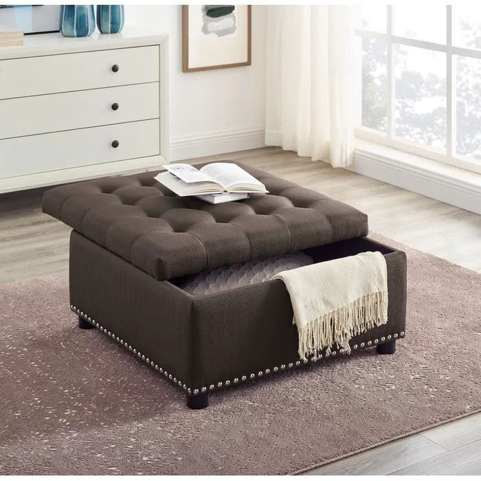 Audel Upholstered Storage Ottoman