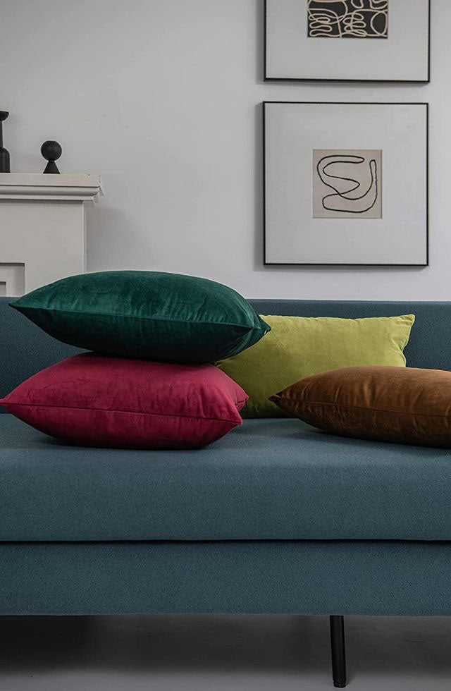 Just Home Velvet Pillow Set