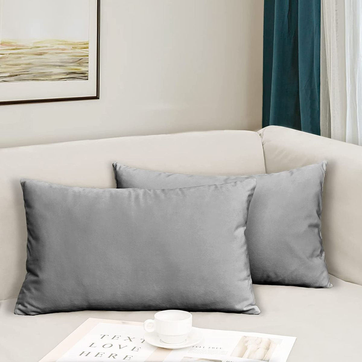 Just Home 2 Pack Throw Pillow Set