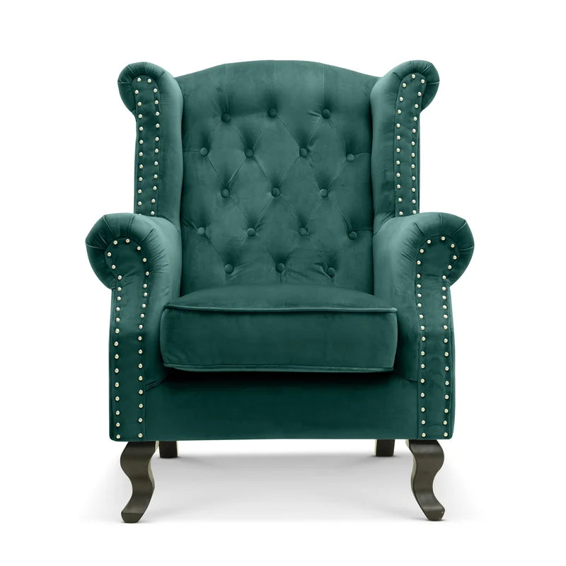 Sydney Velvet Wingback Armchair