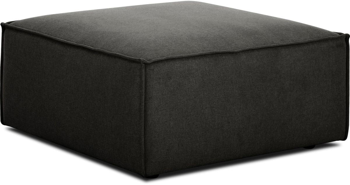 Contemporary Euro Leather Watson Ottoman