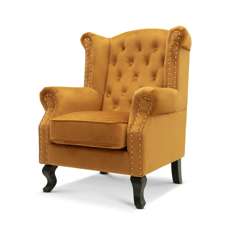 Sydney Velvet Wingback Armchair