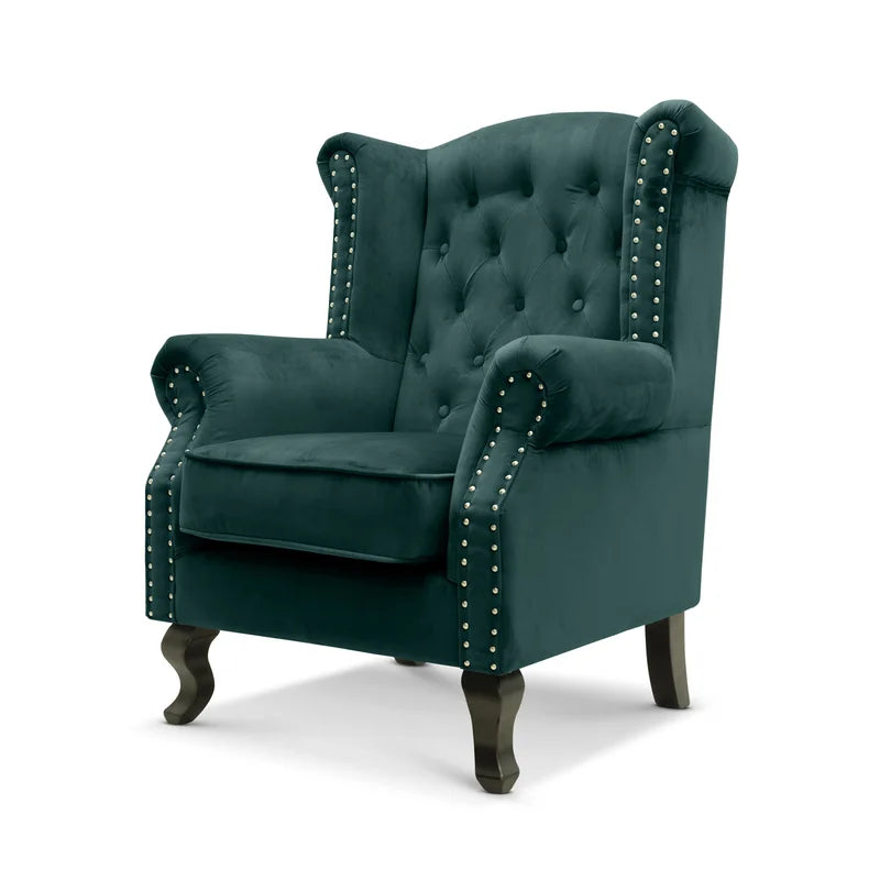 Sydney Velvet Wingback Armchair