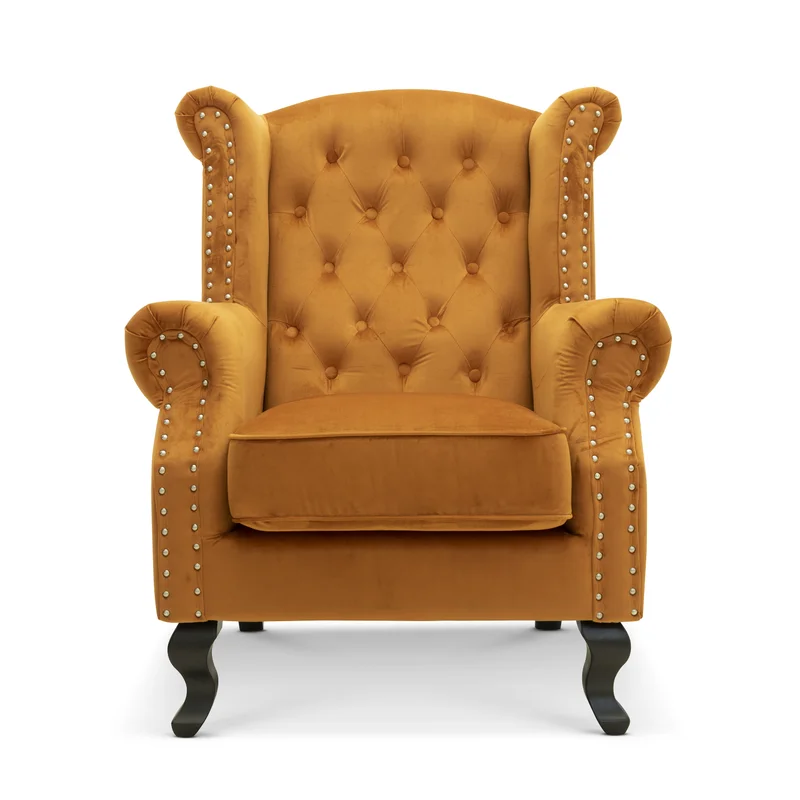 Sydney Velvet Wingback Armchair