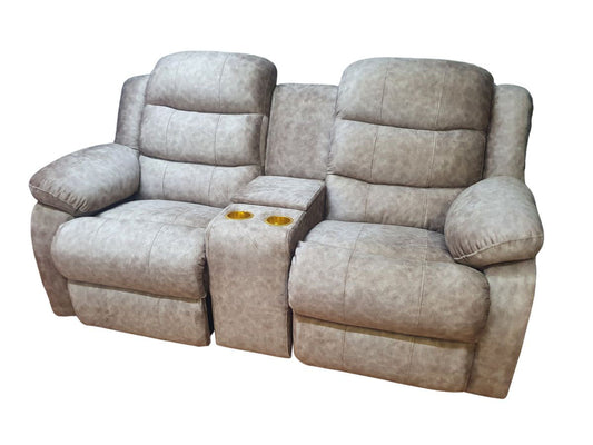 Maldives 2 Seater Cinema Micro Fibre Soft Material Recliner Couch Sofa