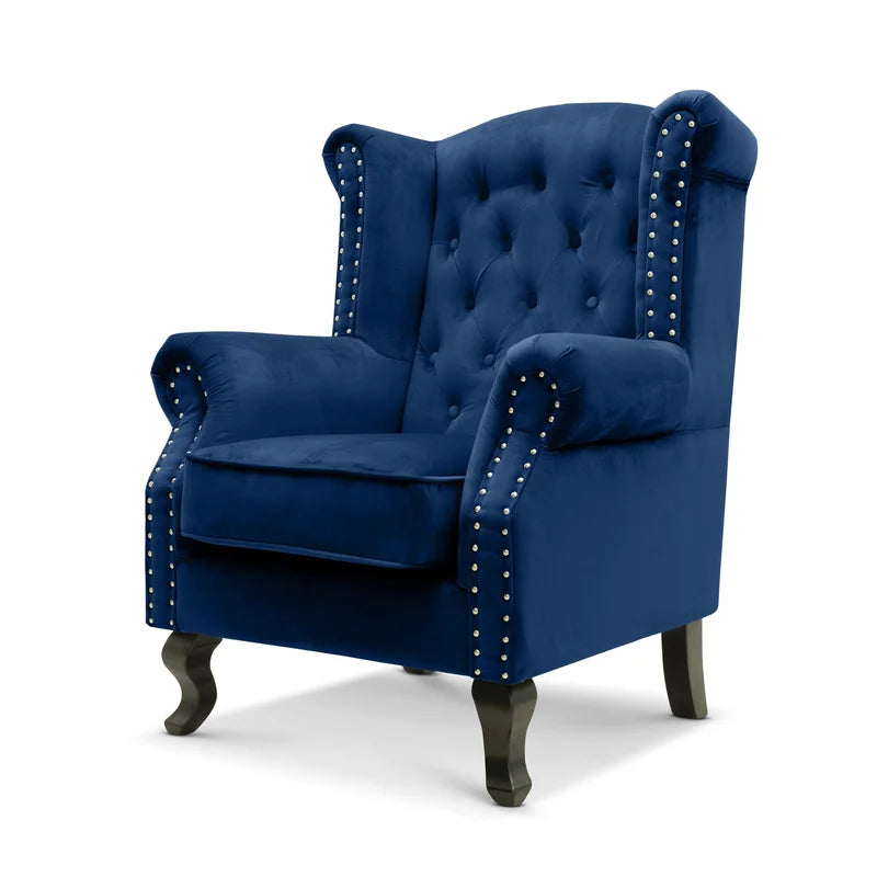 Sydney Velvet Wingback Armchair