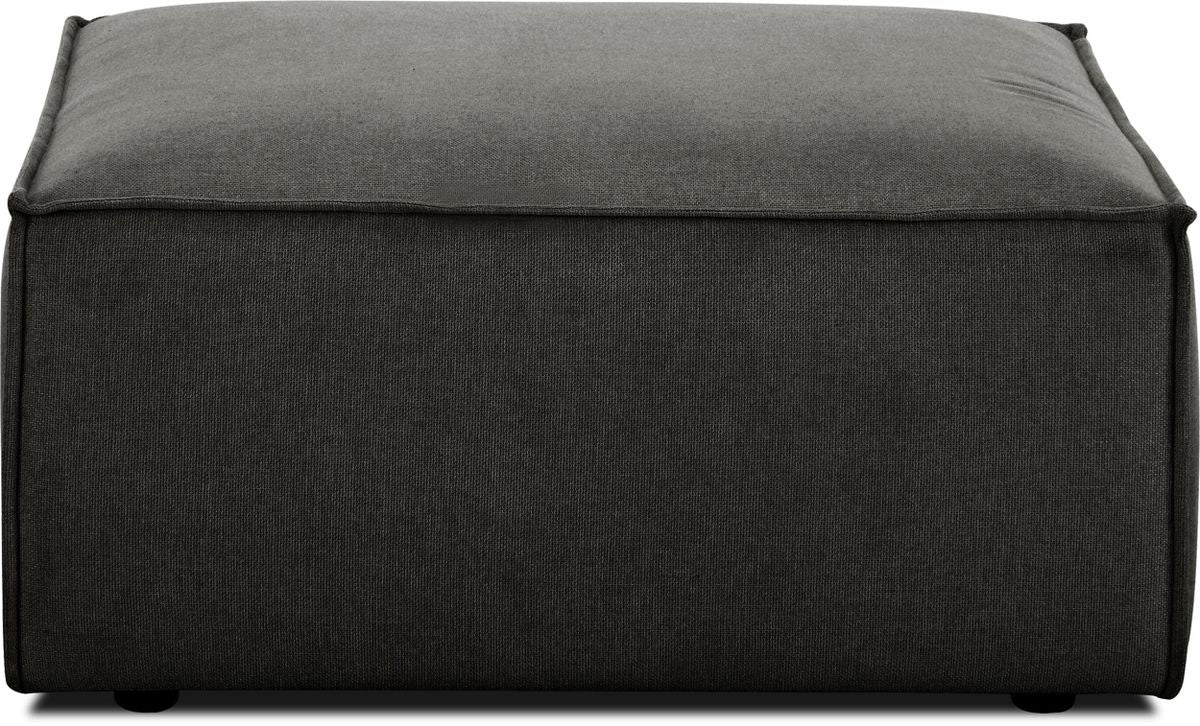 Contemporary Euro Leather Watson Ottoman