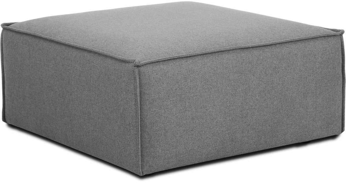 Contemporary Euro Leather Watson Ottoman