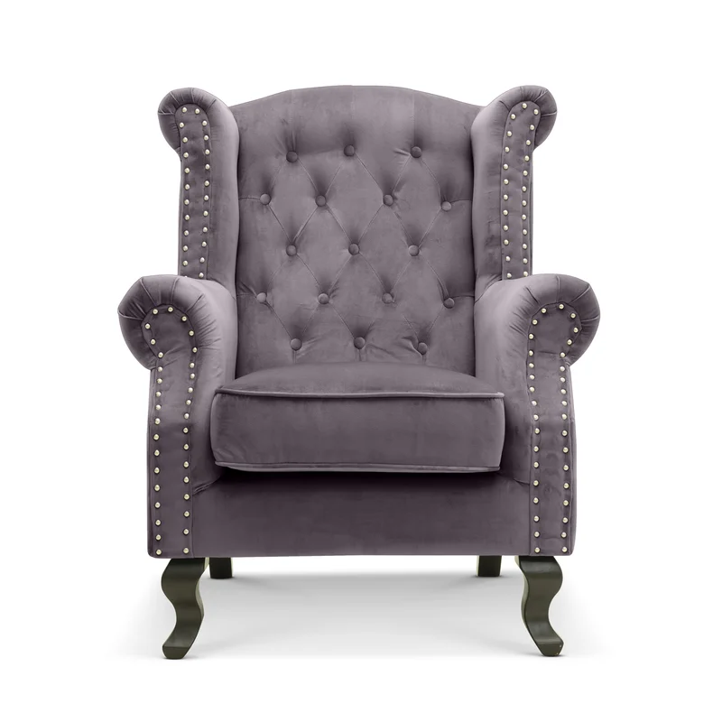 Sydney Velvet Wingback Armchair