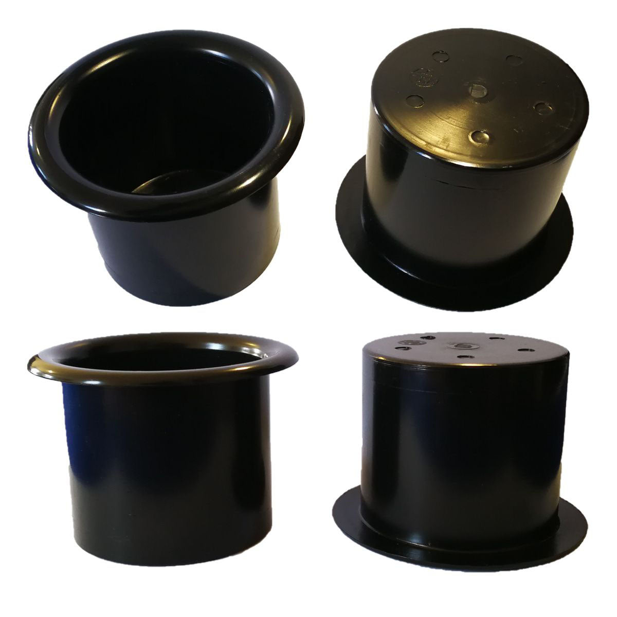 Black Plastic Cup Holder Set of 10 for Poker Table